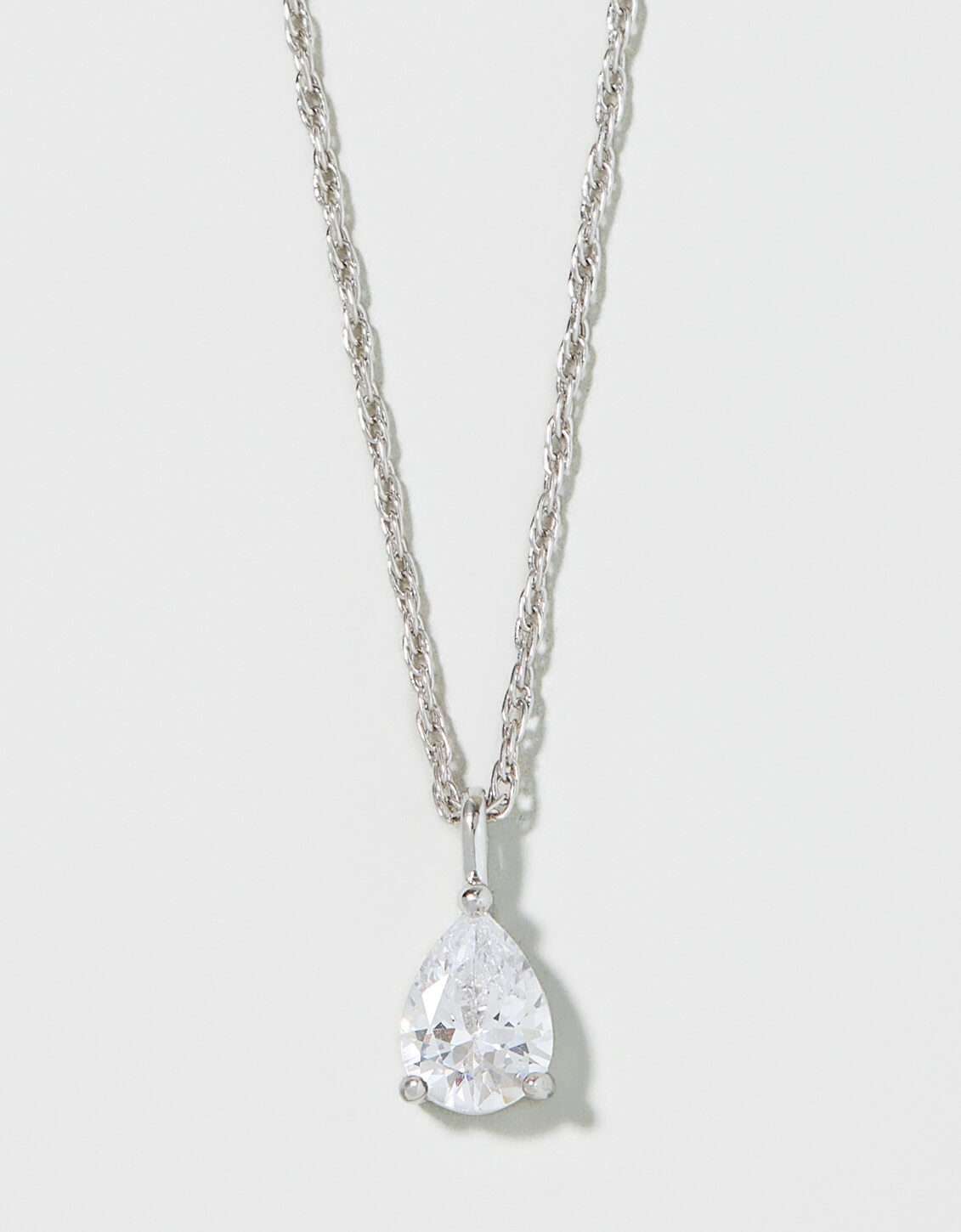 Spartina SLV Shine Necklace 18" Exceptional/Pear Silver by Spartina 449