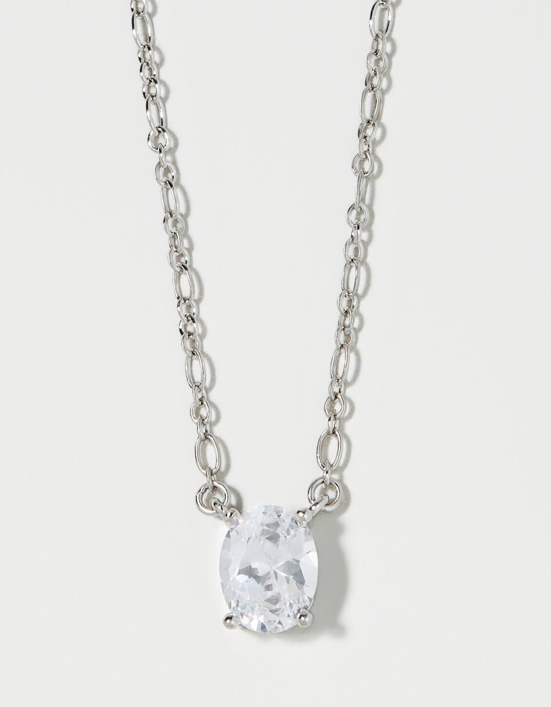 Spartina SLV Shine Necklace 18" Inspiring/Oval Silver by Spartina 449