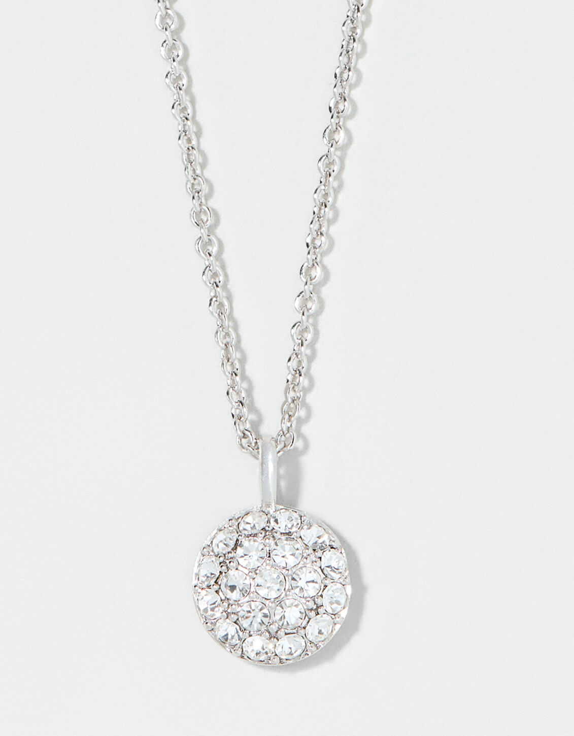 Spartina SLV Shine Necklace 18" Wonderful/Pave Silver by Spartina 449