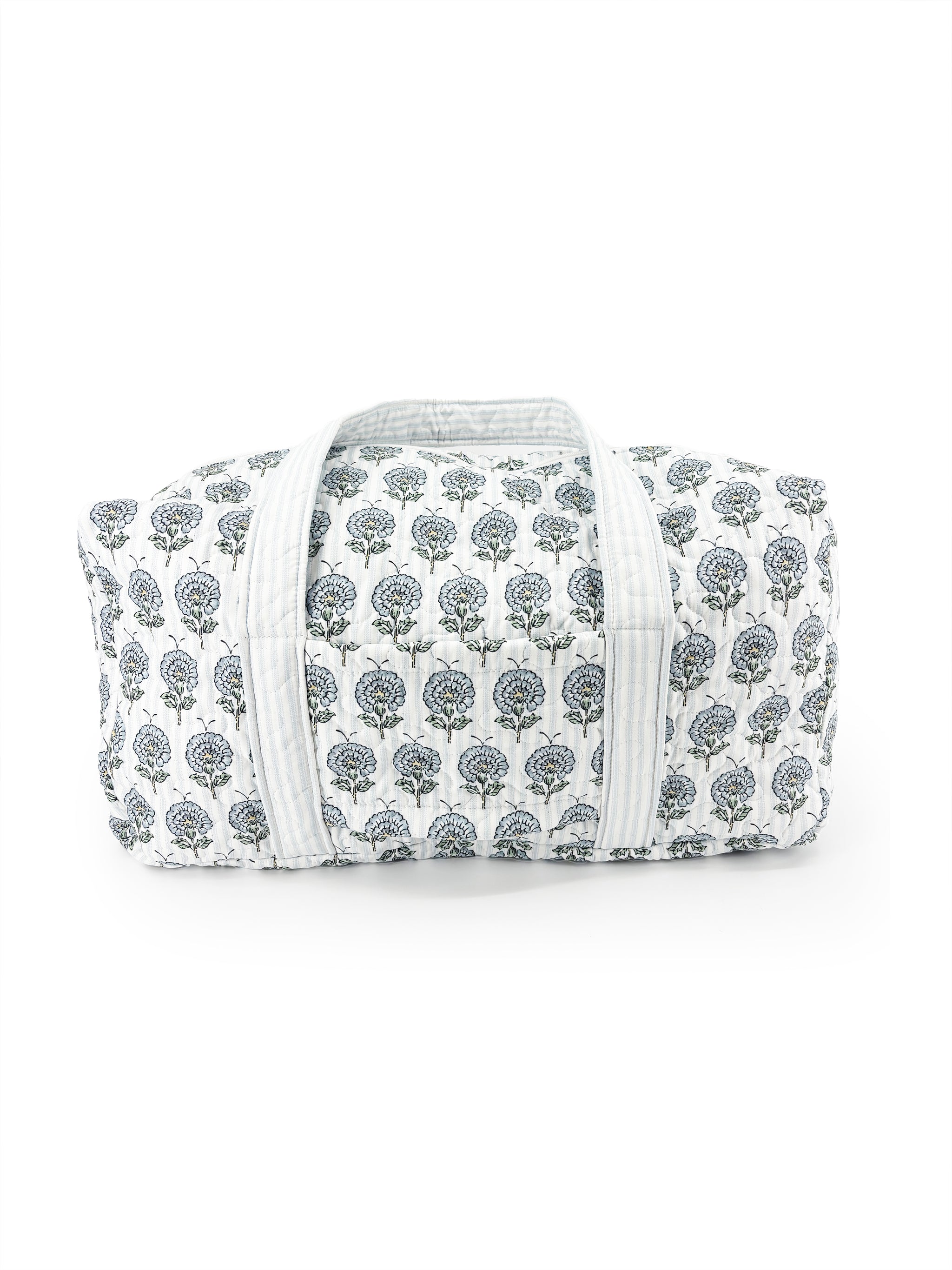 Ida Mae June Floral Blue Quilted Duffle Bag - view 3 of 3
