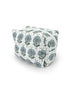 Ida Mae June Floral Blue Quilted Large Makeup Bag - view 1 of 2
