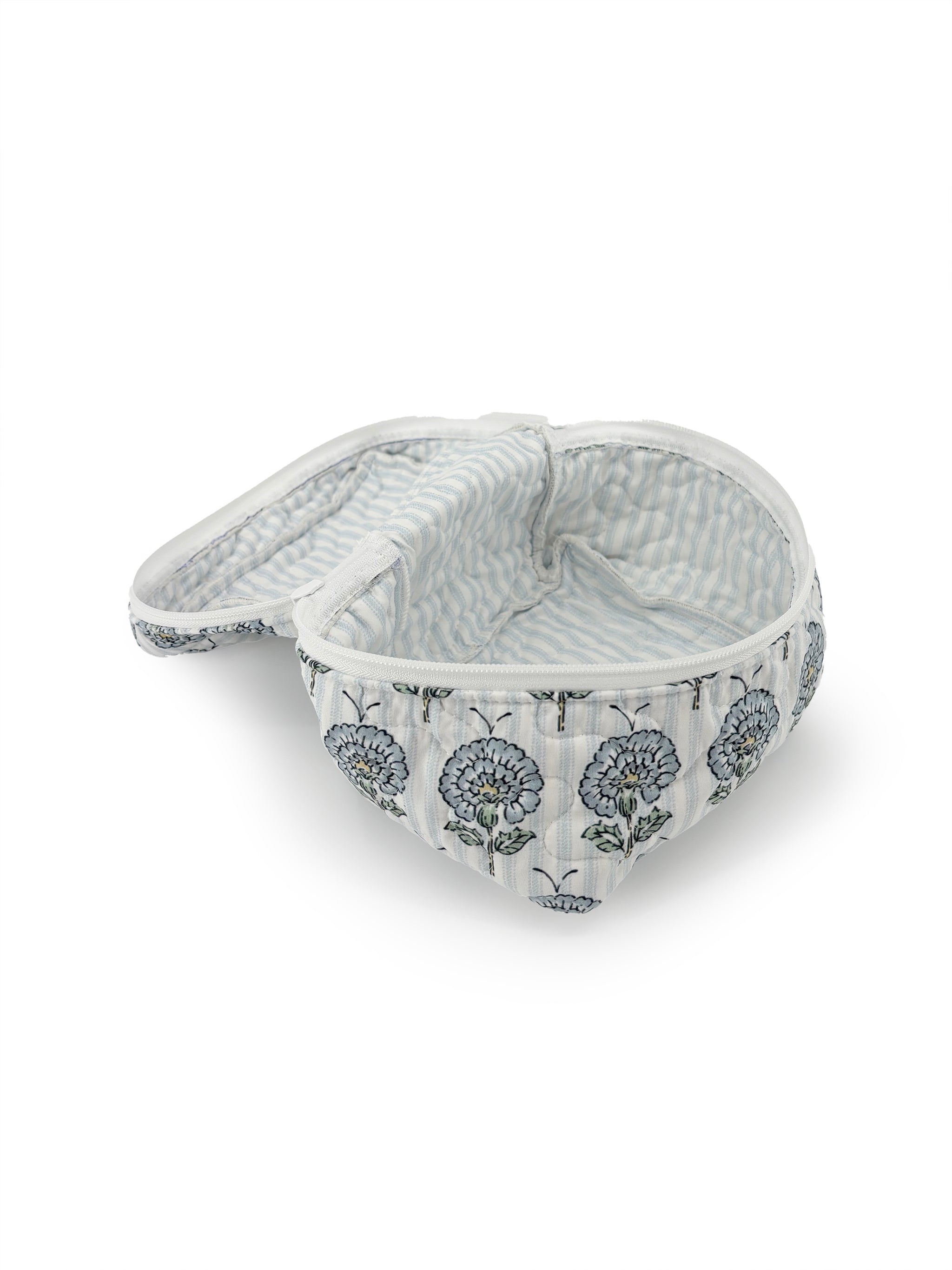 Ida Mae June Floral Blue Quilted Travel Case - view 2 of 2