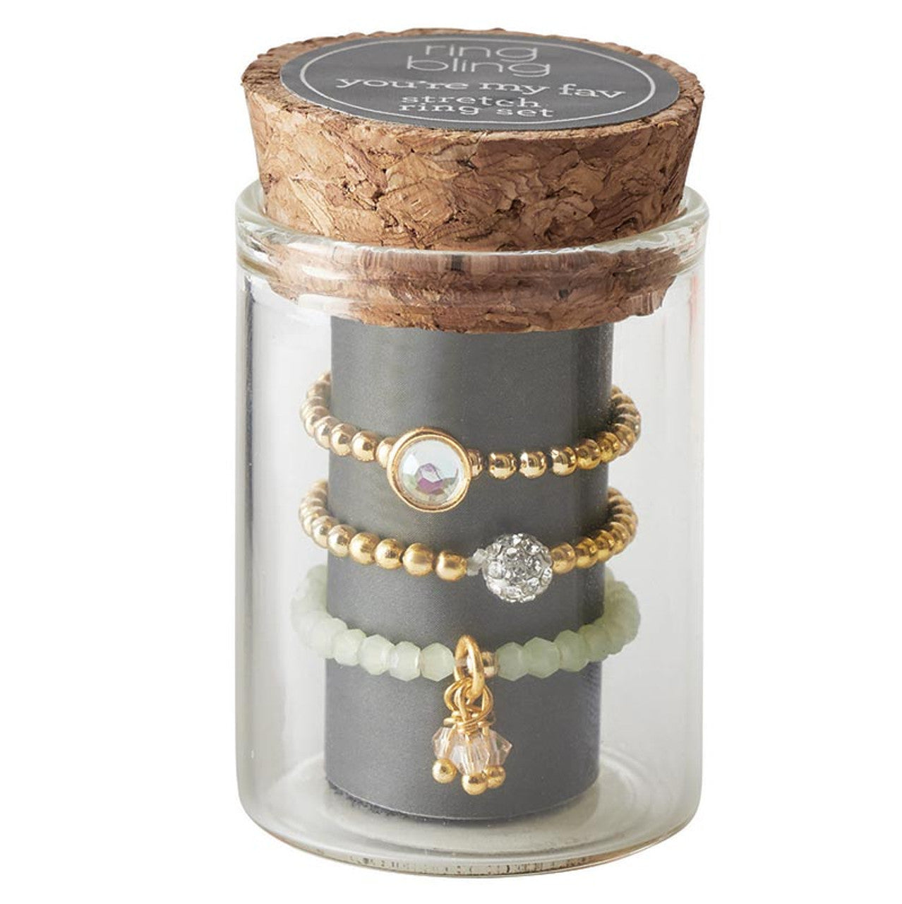Ring Bling Stretch Ring Set - You're My Fav by Santa Barbara Design Studio