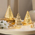 Pearl & Pine LED Glass Gold Tree