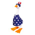 Tabletop fabric Gordy goose wearing the Patriotic accessory set