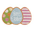 Bunny Blooms Easter Egg Shaped Coir Mat
