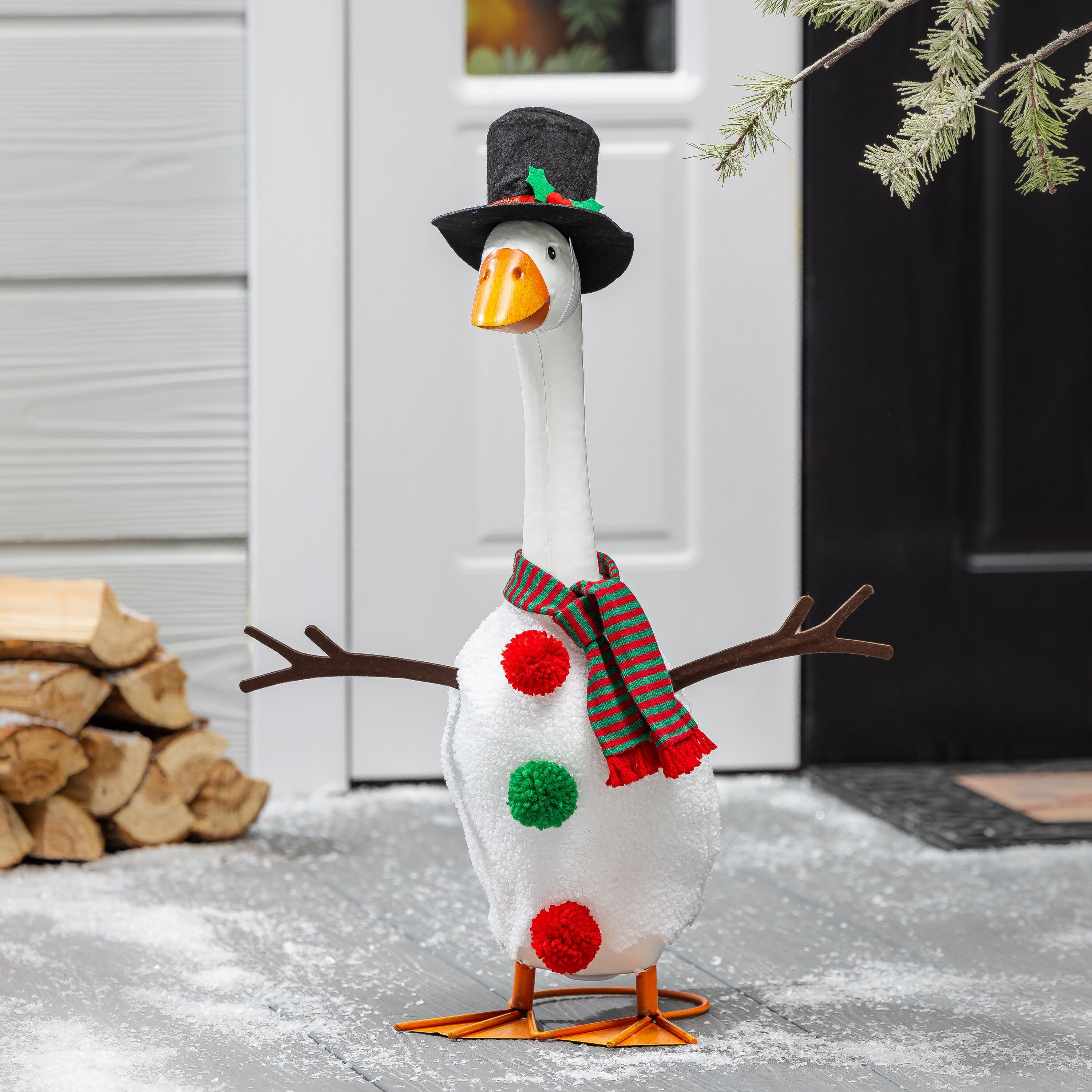 Snowman For Giddy The Porch Goose