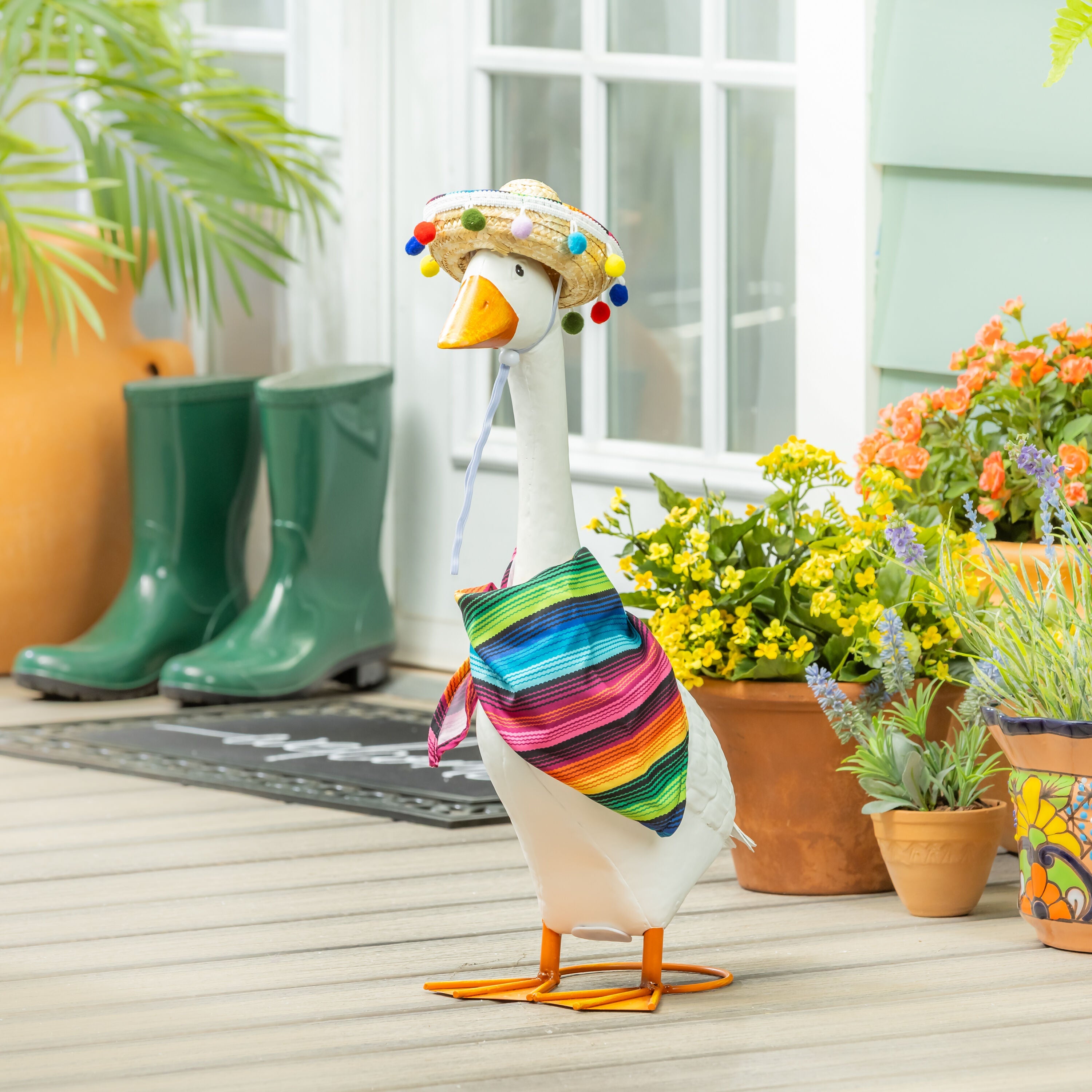 Festive Attire Accessory Set For Giddy The Porch Goose by Evergreen