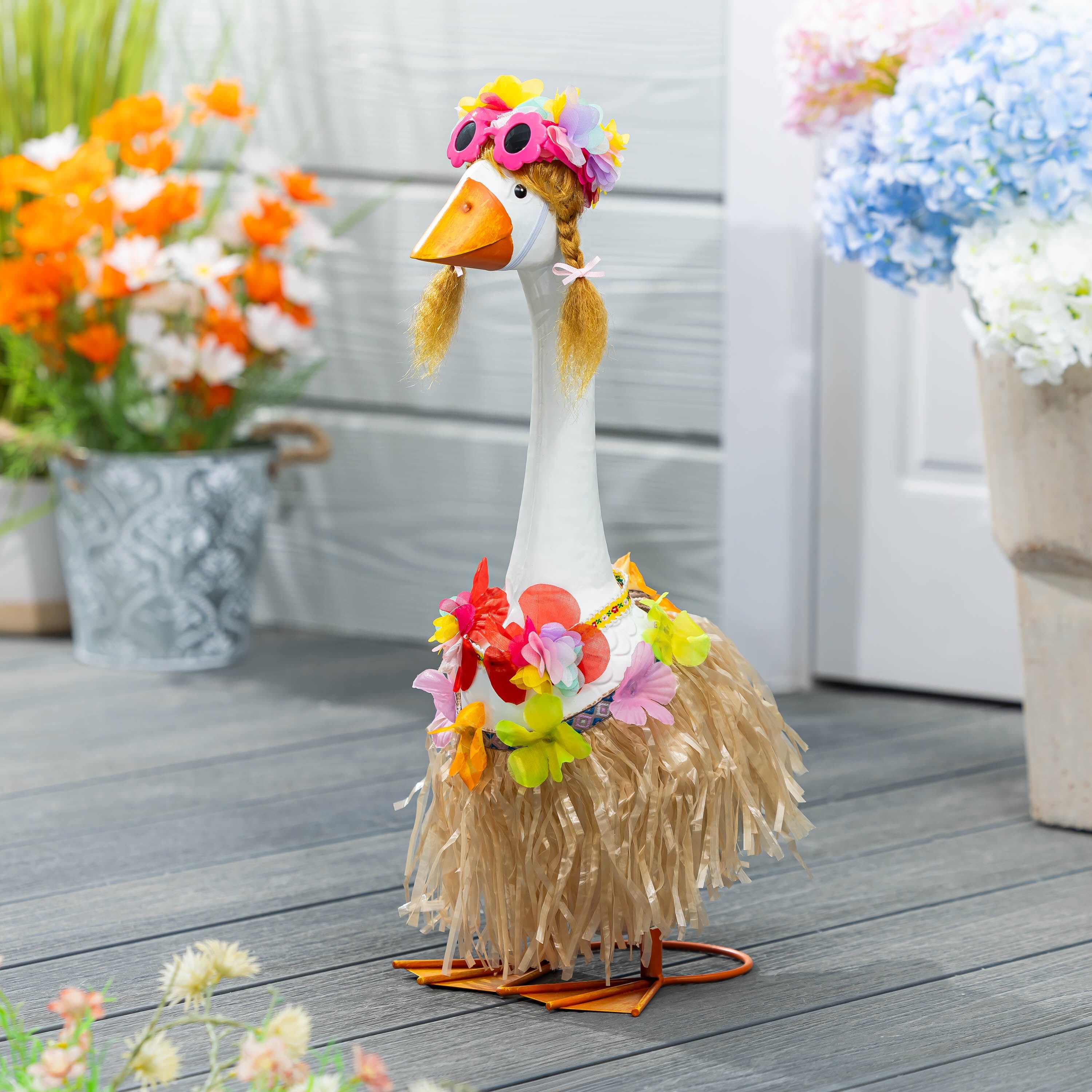 Hula Girl For Giddy The Porch Goose by Evergreen