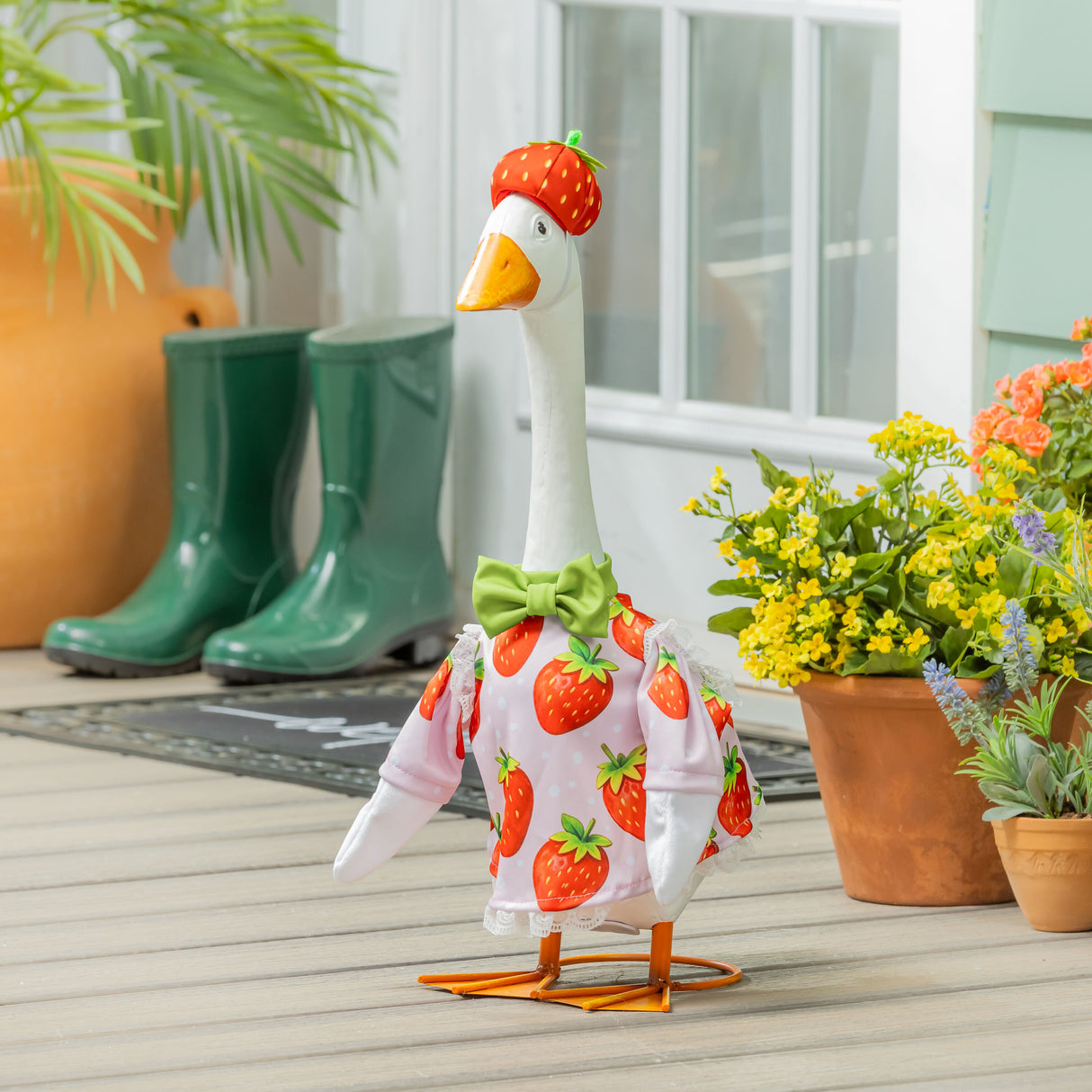 Giddy the Goose Strawberry Lawn Goose Outfit | Evergreen Enterprises TDHRVGS27