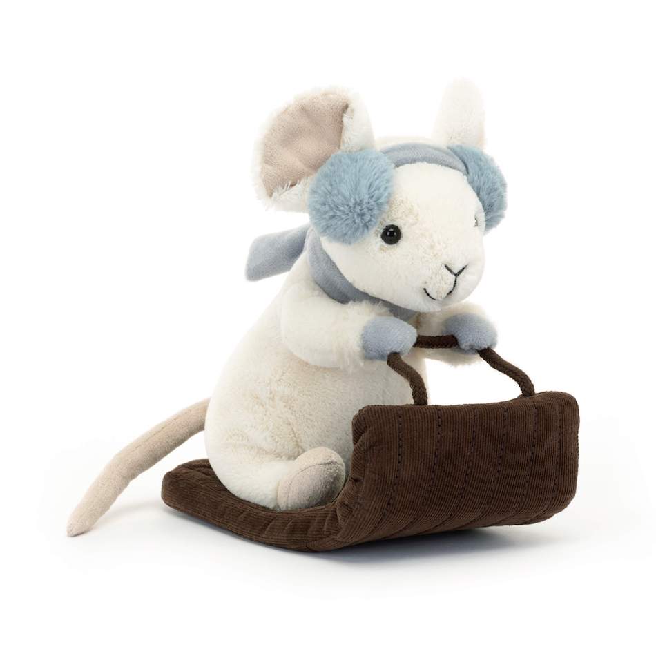 Merry Mouse Sleighing By Jellycat - A. Dodson's