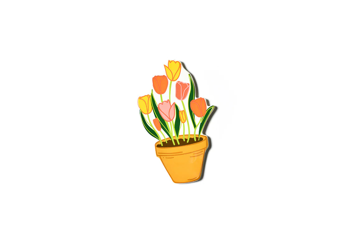 Happy Everything Pot of Tulips Mini Attachment