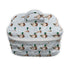 Ida Mae Mallory Ducks Icon Blue Quilted Travel Case