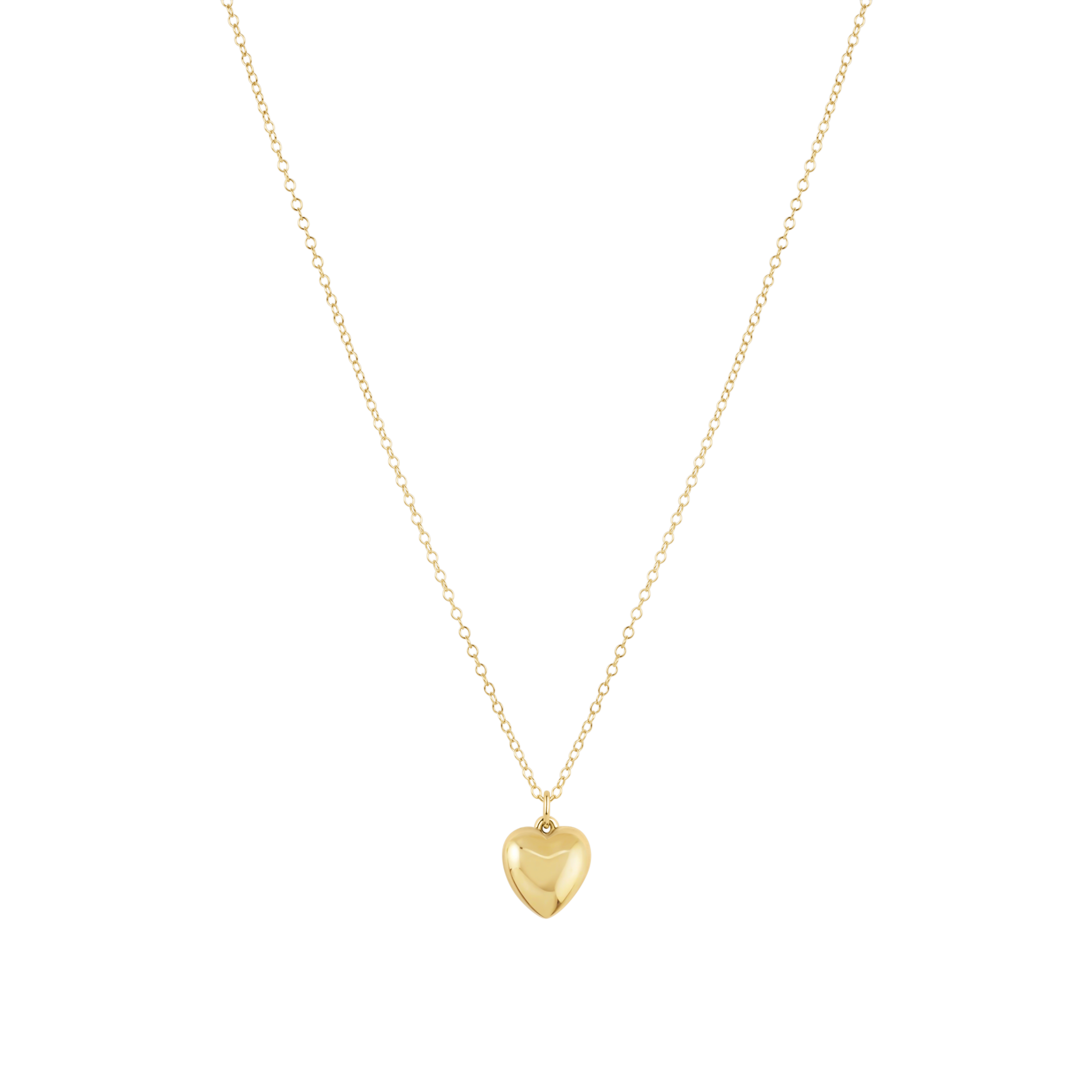 16" Necklace Gold - Love Plush Gold Charm by enewton
