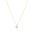16" Necklace Gold - Reflection Small Charm - 04