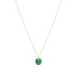 16" Necklace Gold - Reflection Small Charm - 05