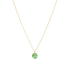 16" Necklace Gold - Reflection Small Charm - 08