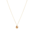 16" Necklace Gold - Reflection Small Charm - 11
