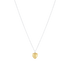 16" Necklace Mixed Metal - Love Plush Gold Charm by enewton