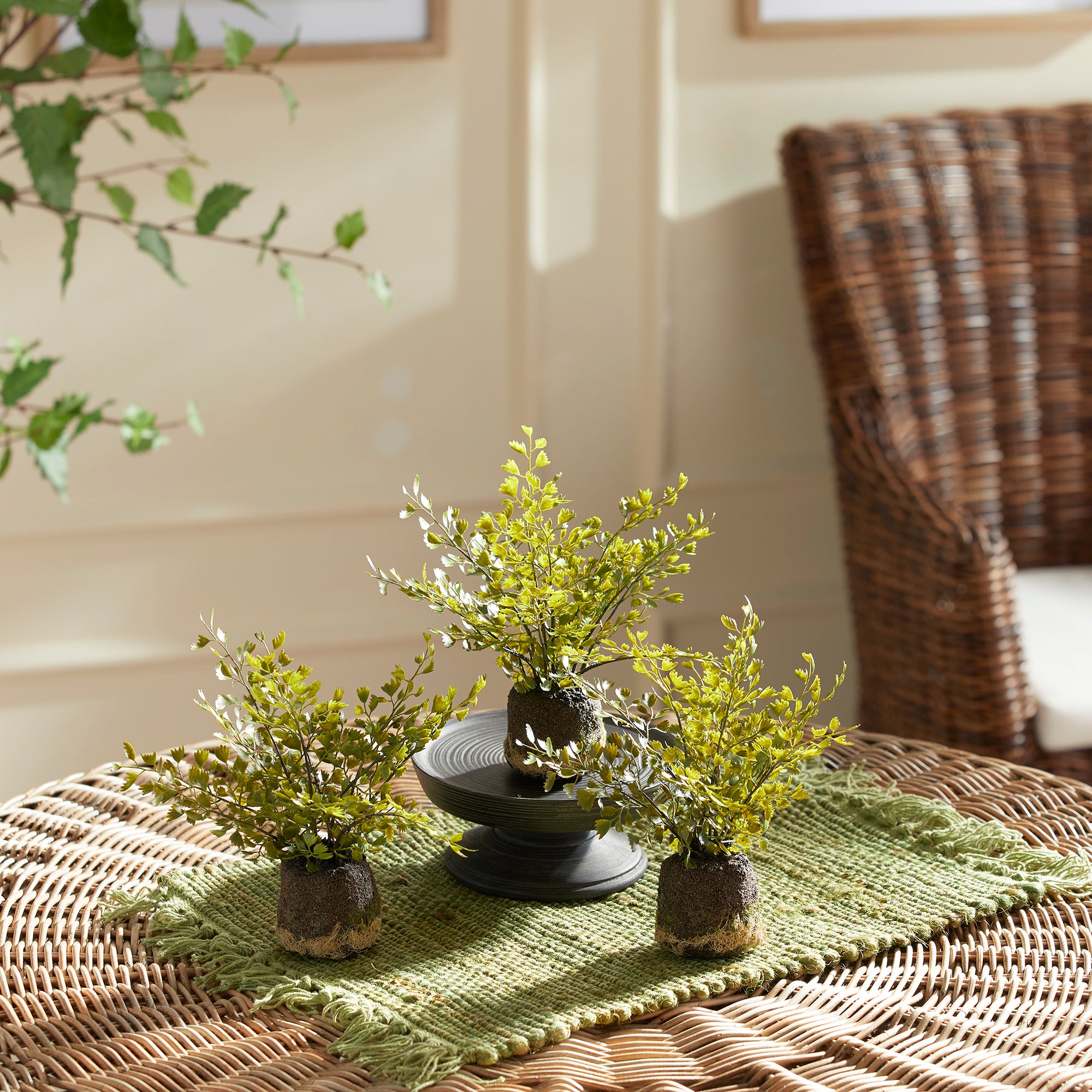 MAIDENHAIR DROP-INS, SET OF 3 - view 2