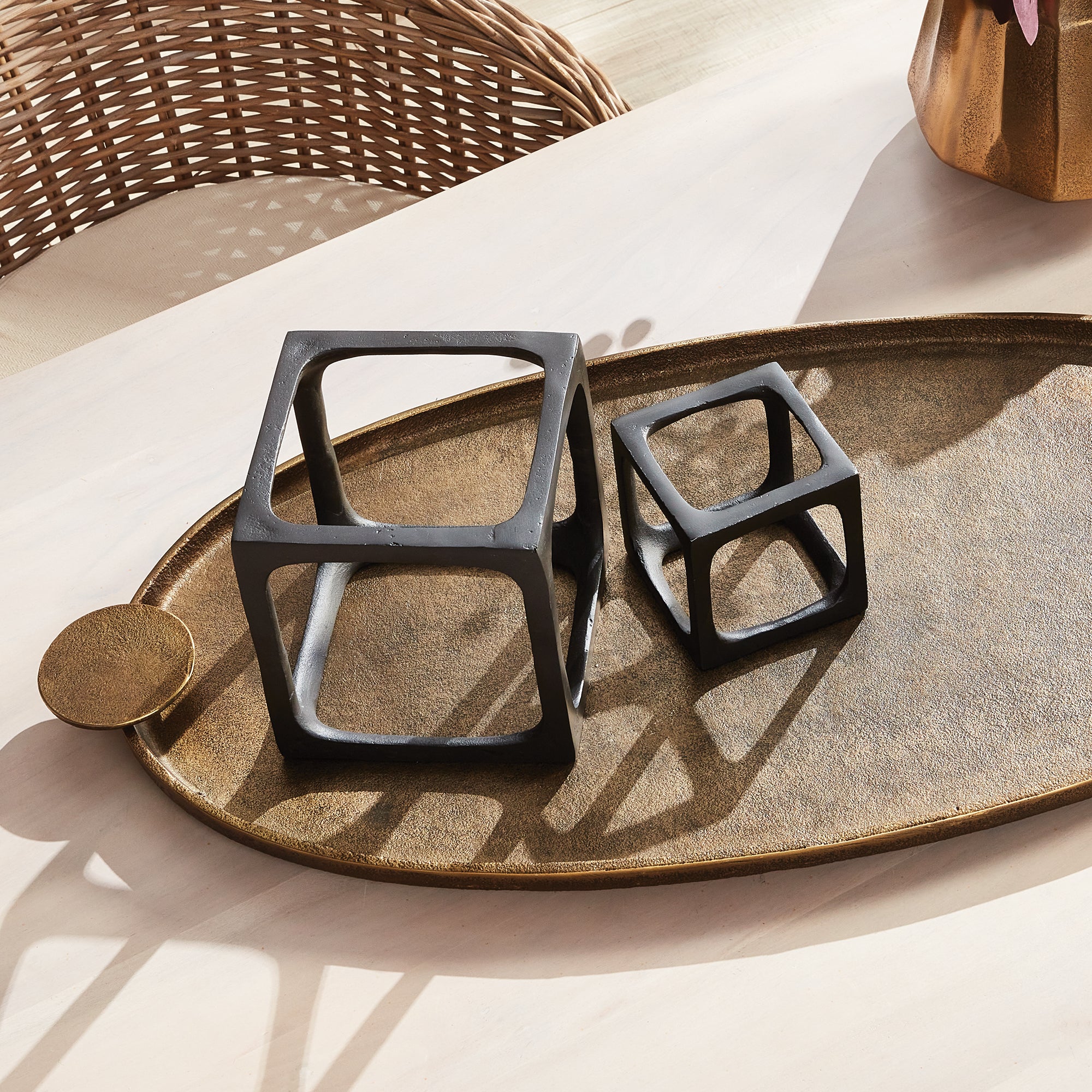 CUBIST SCULPTURES, SET OF 2 - view 2