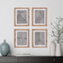Achromatic Linear Petite Prints, Set Of 4 - View 3