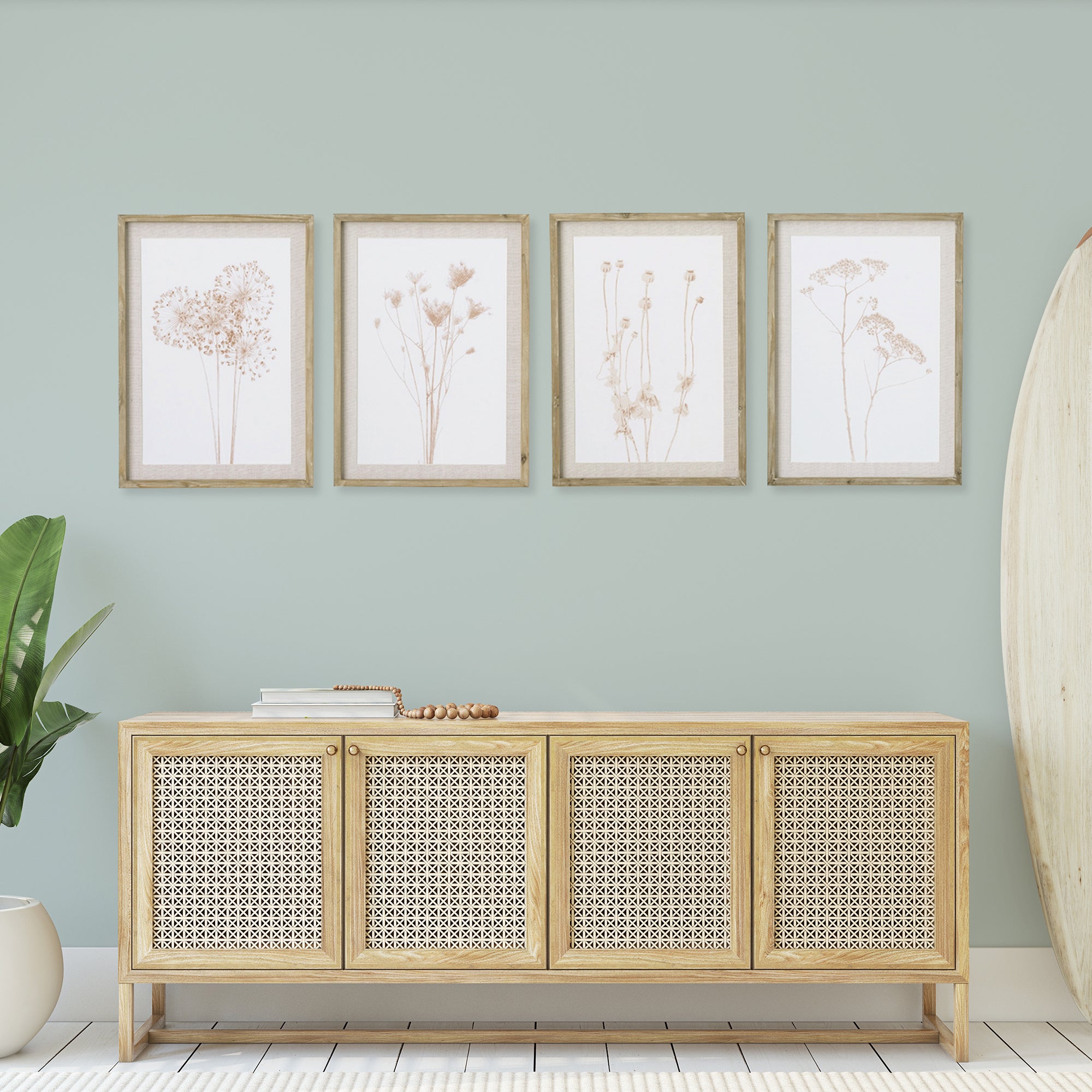STYLIZED BOTANICAL PRINTS, SET OF 4 - view 3