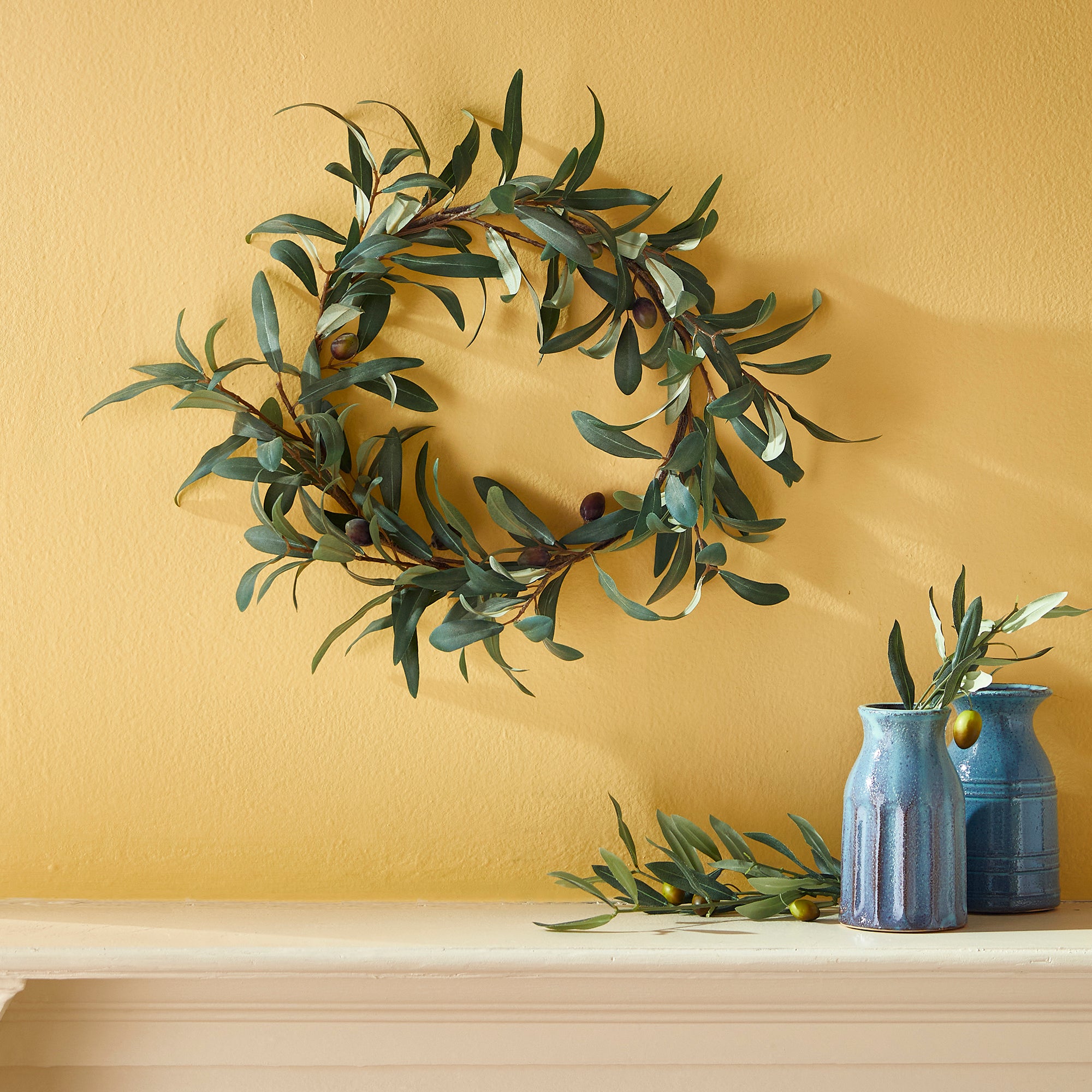OLIVE WREATH WITH OLIVES 16" - view 2