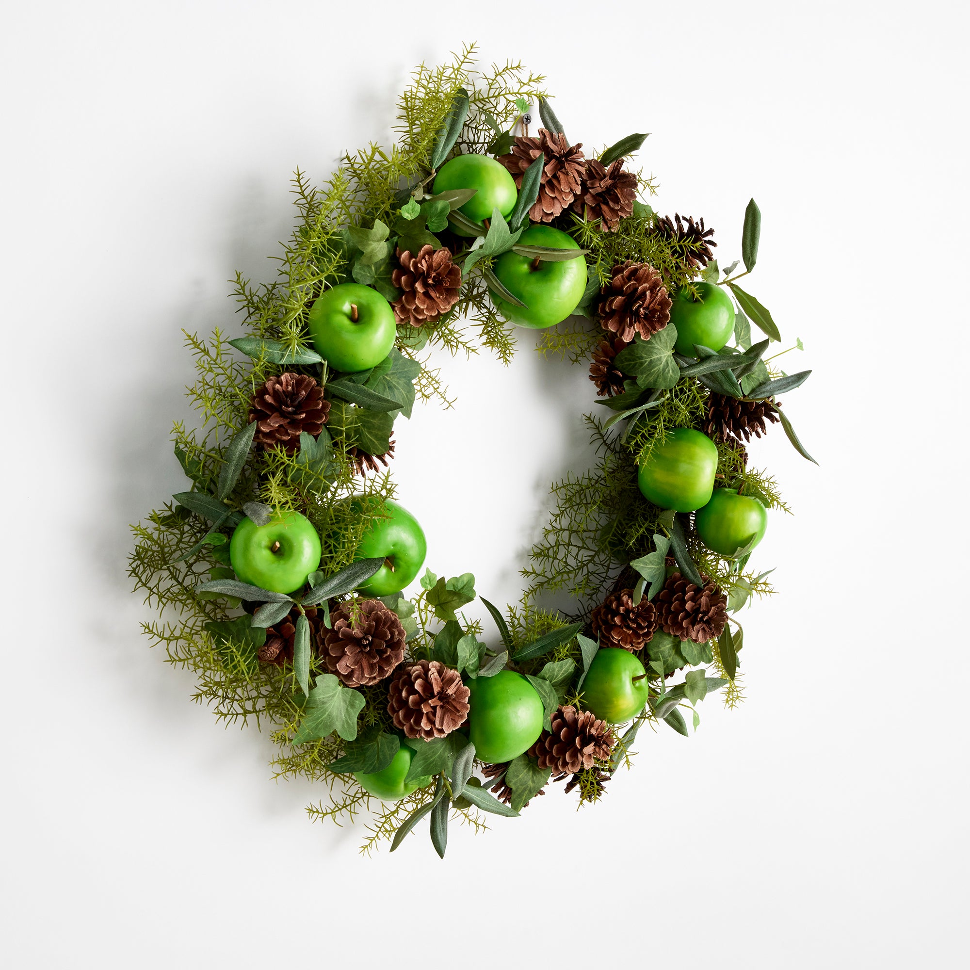 APPLE & MIXED BOTANICALS WREATH 24" - view 2