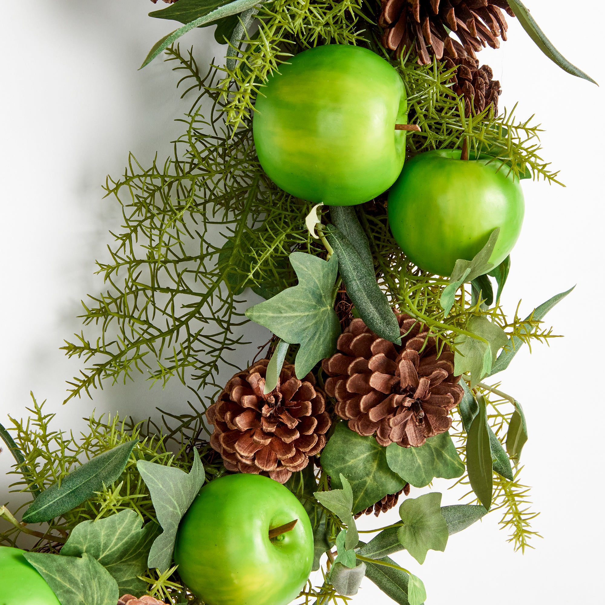 APPLE & MIXED BOTANICALS WREATH 24" - view 3