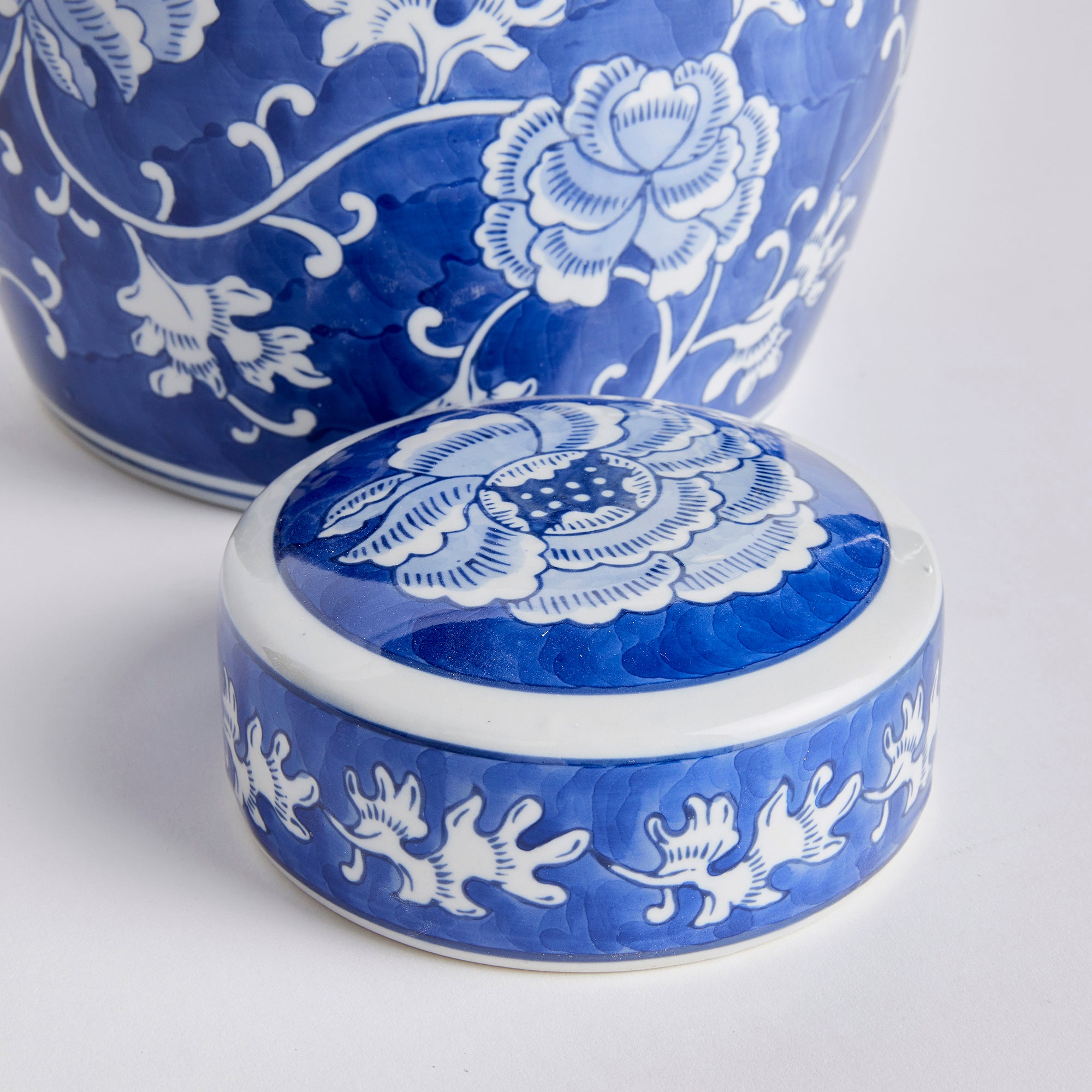Barclay Butera Dynasty Lotus Lidded Jar - View 4