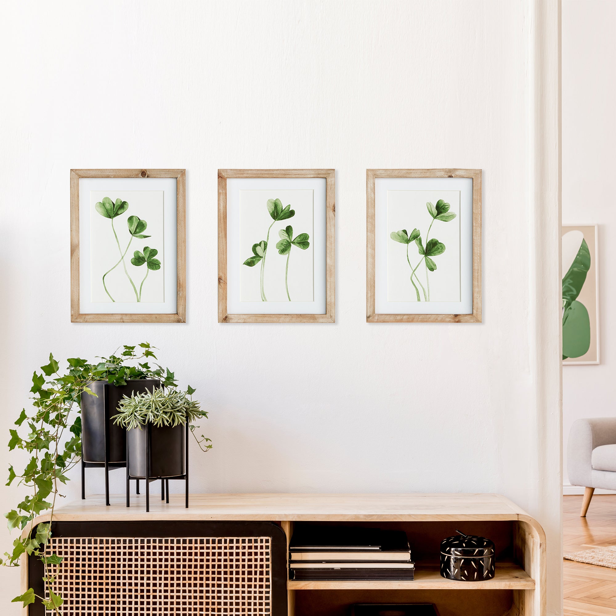 Clover Cuttings Petite Prints, Set Of 3 - View 3