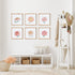 COLORFUL CHRYSANTHEMUM PRINTS, SET OF 6 - view 3
