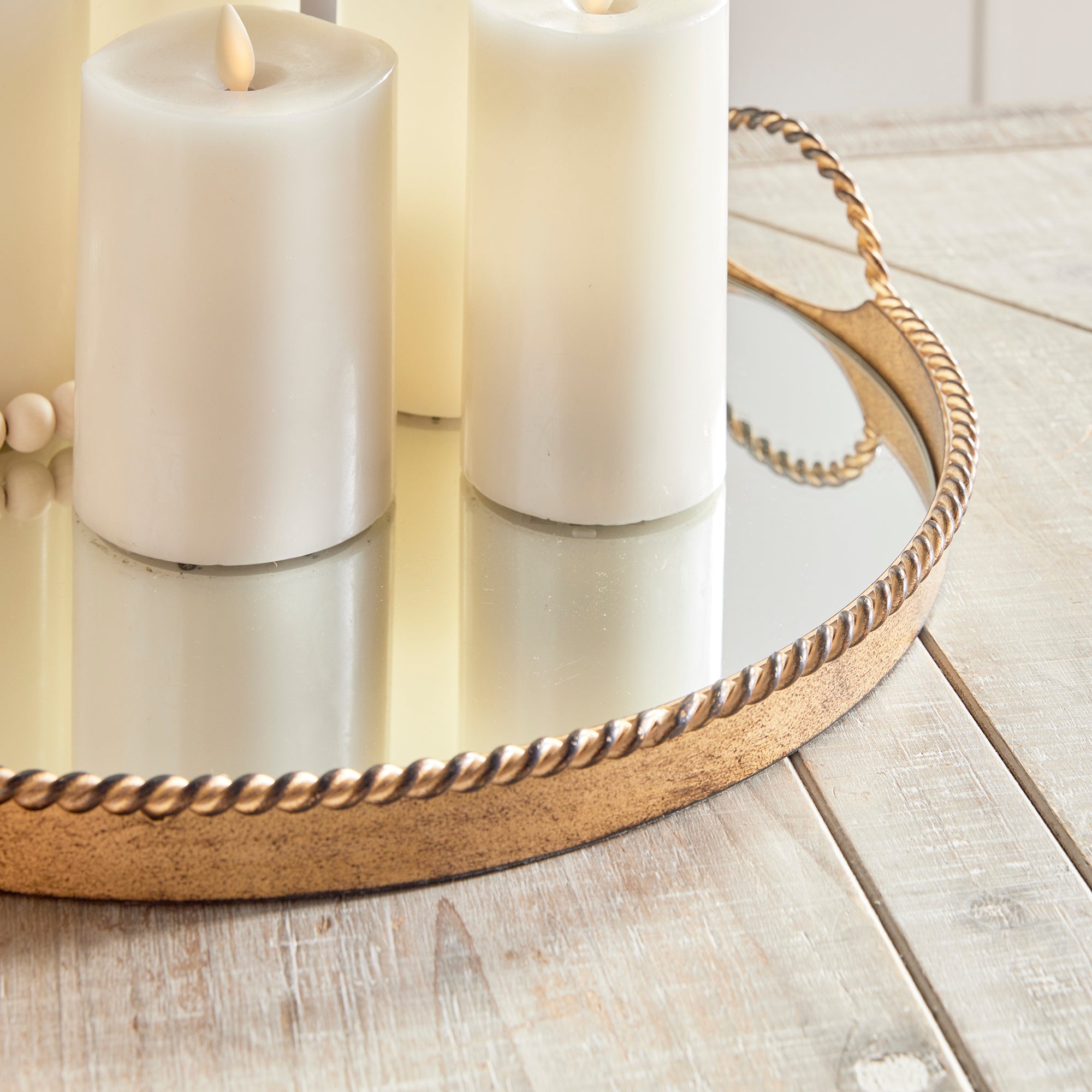 BRAIDEN DECORATIVE MIRRORED TRAYS, SET OF 2 - view 8