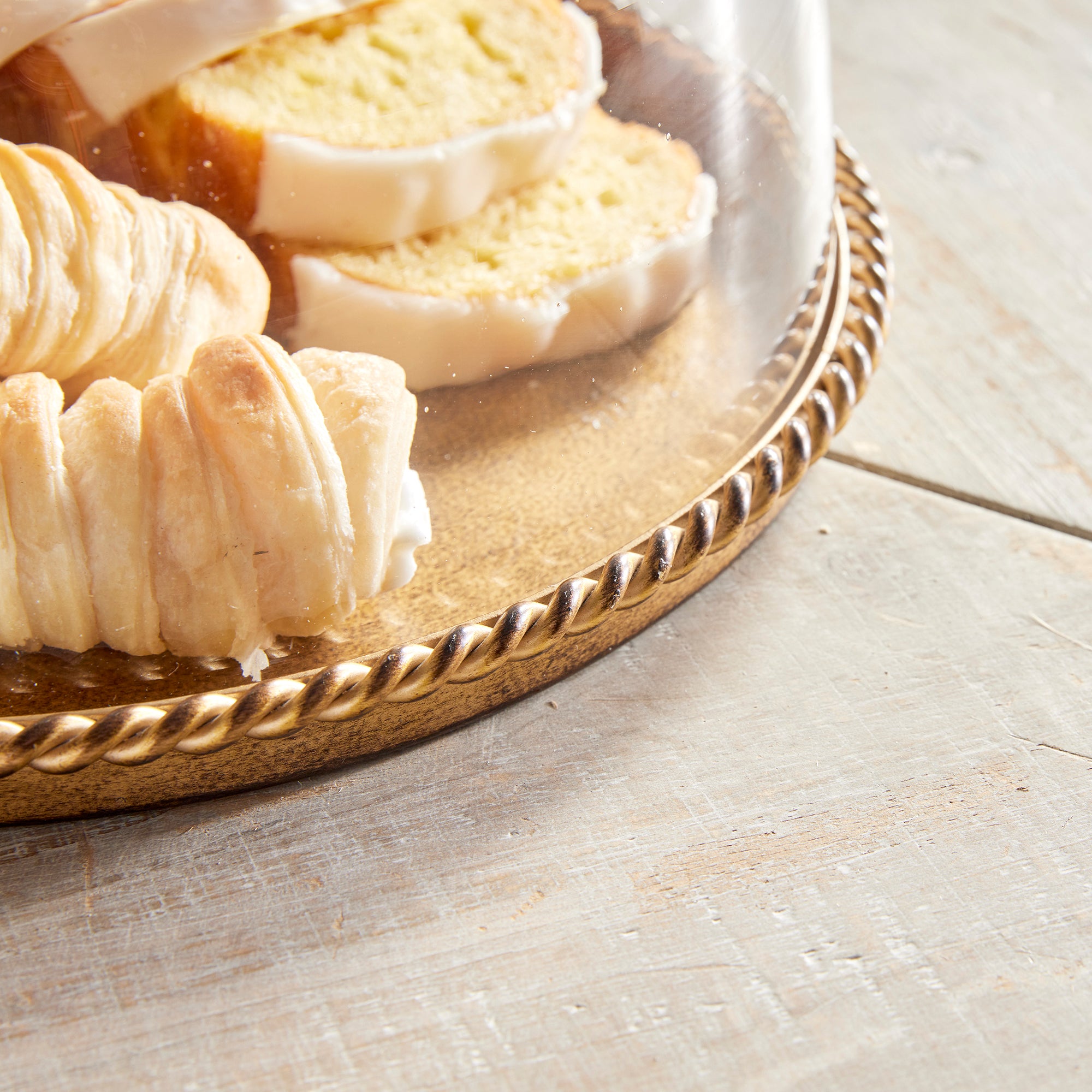 BRAIDEN TRAY WITH CLOCHE LARGE - view 9