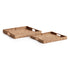 Seagrass Rectangular Trays, Set Of 2