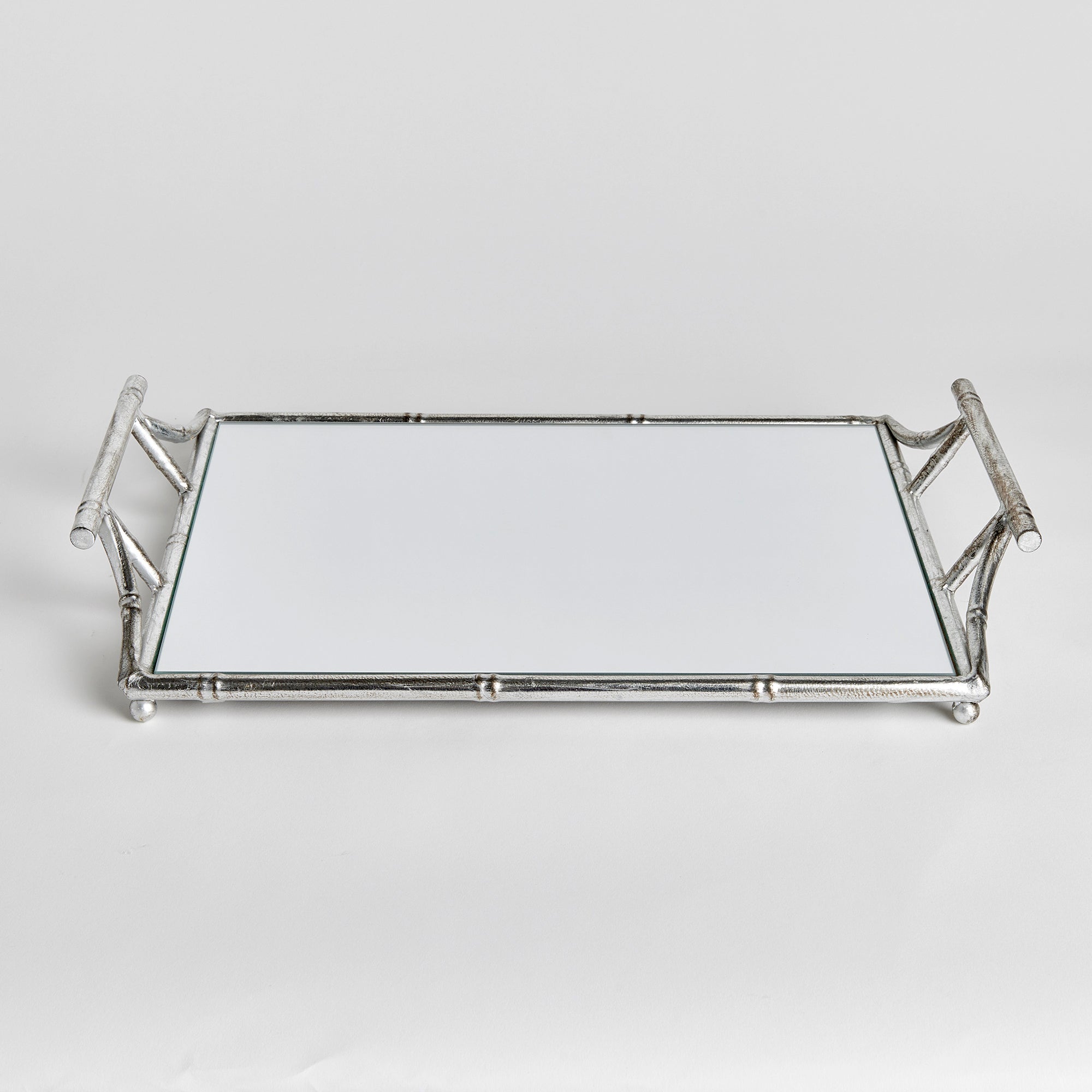 Daphne Mirrored Tray With Handles - View 5
