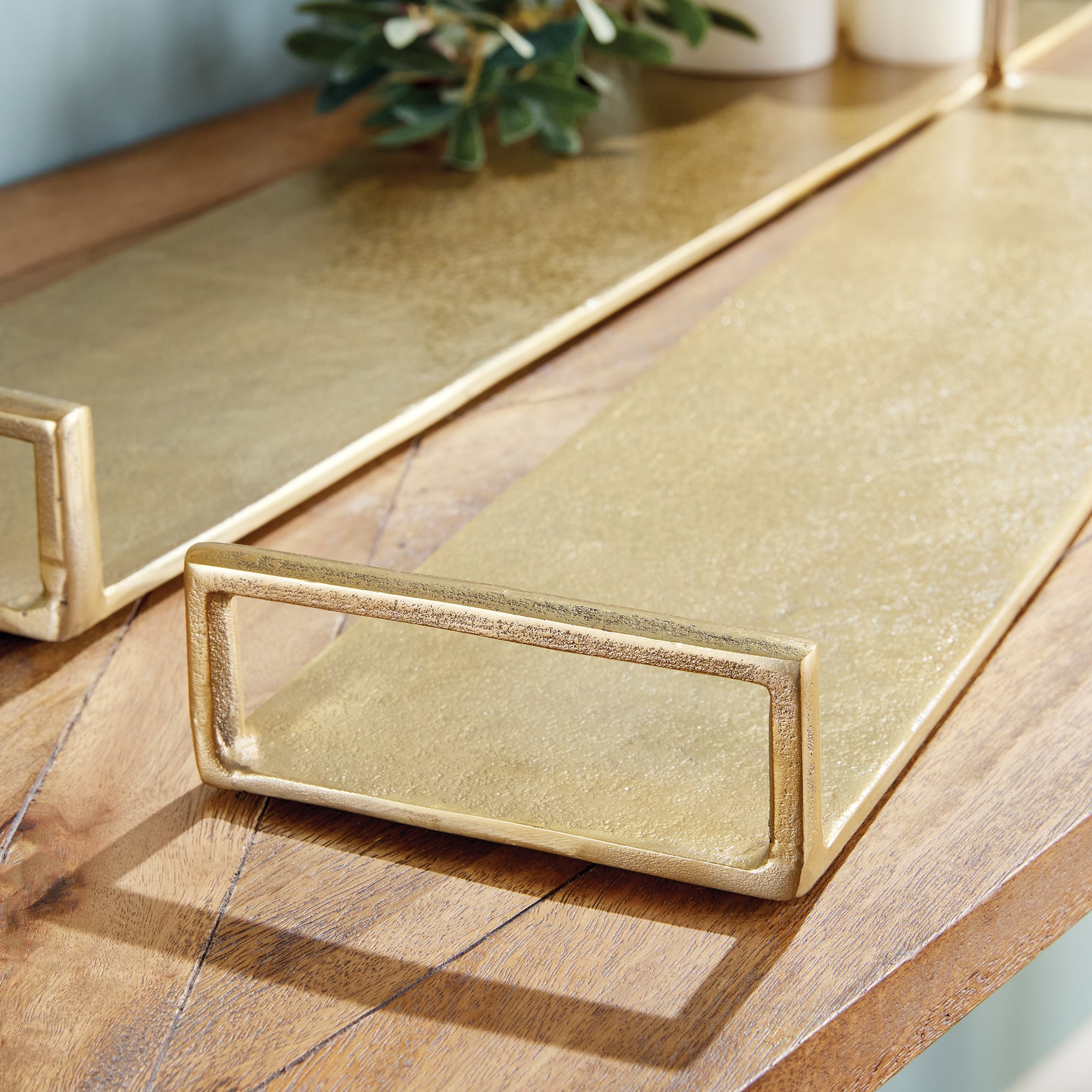 ELORA DECORATIVE NARROW TRAYS, SET OF 2 - view 7