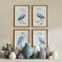 ELEGANT BLUE HERON PRINTS, SET OF 4 - view 3