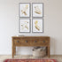 PARROT STUDY IN WHITE, SET OF 4 - view 3