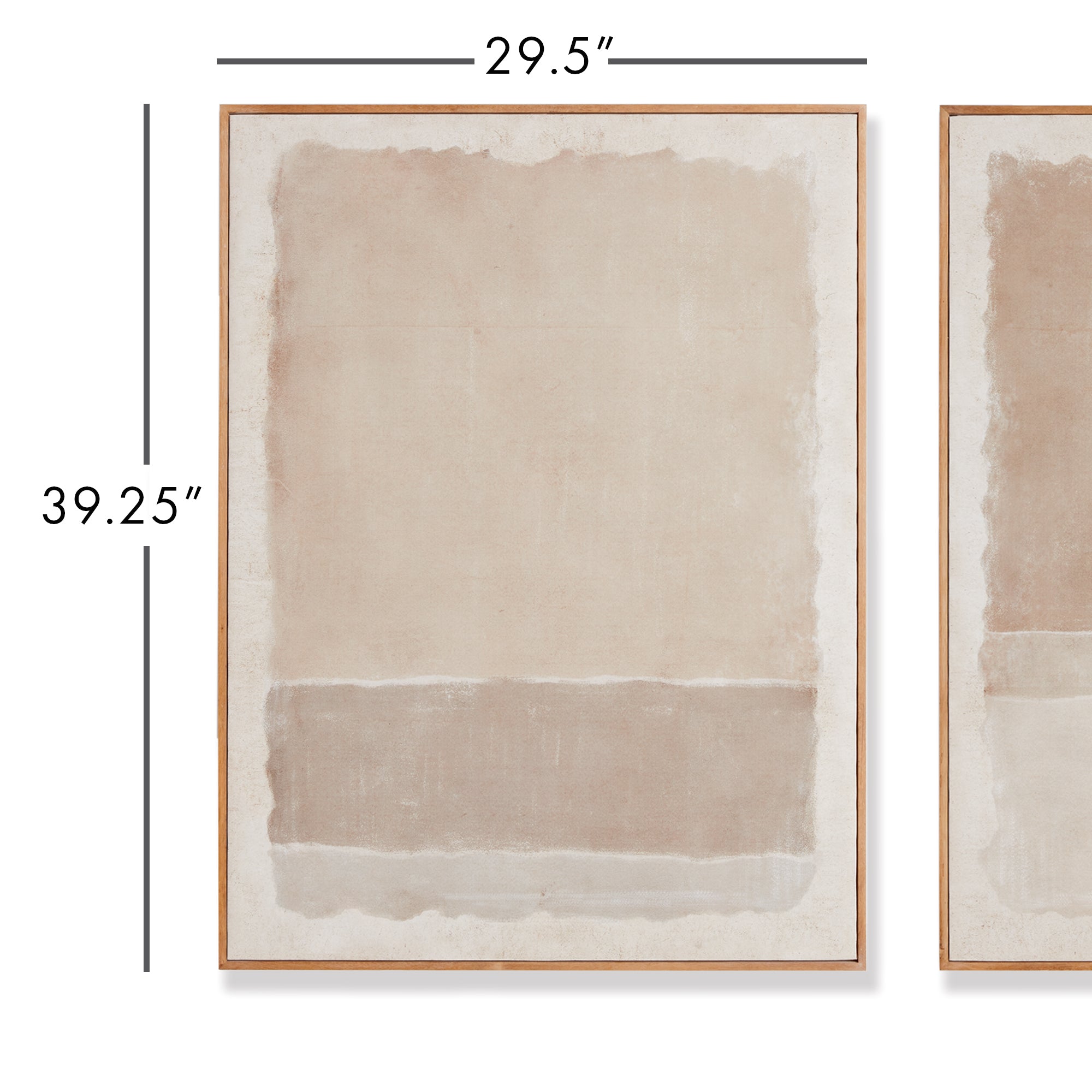 COMPOSITION IN TAUPE GICLEES, SET OF 2 - view 3