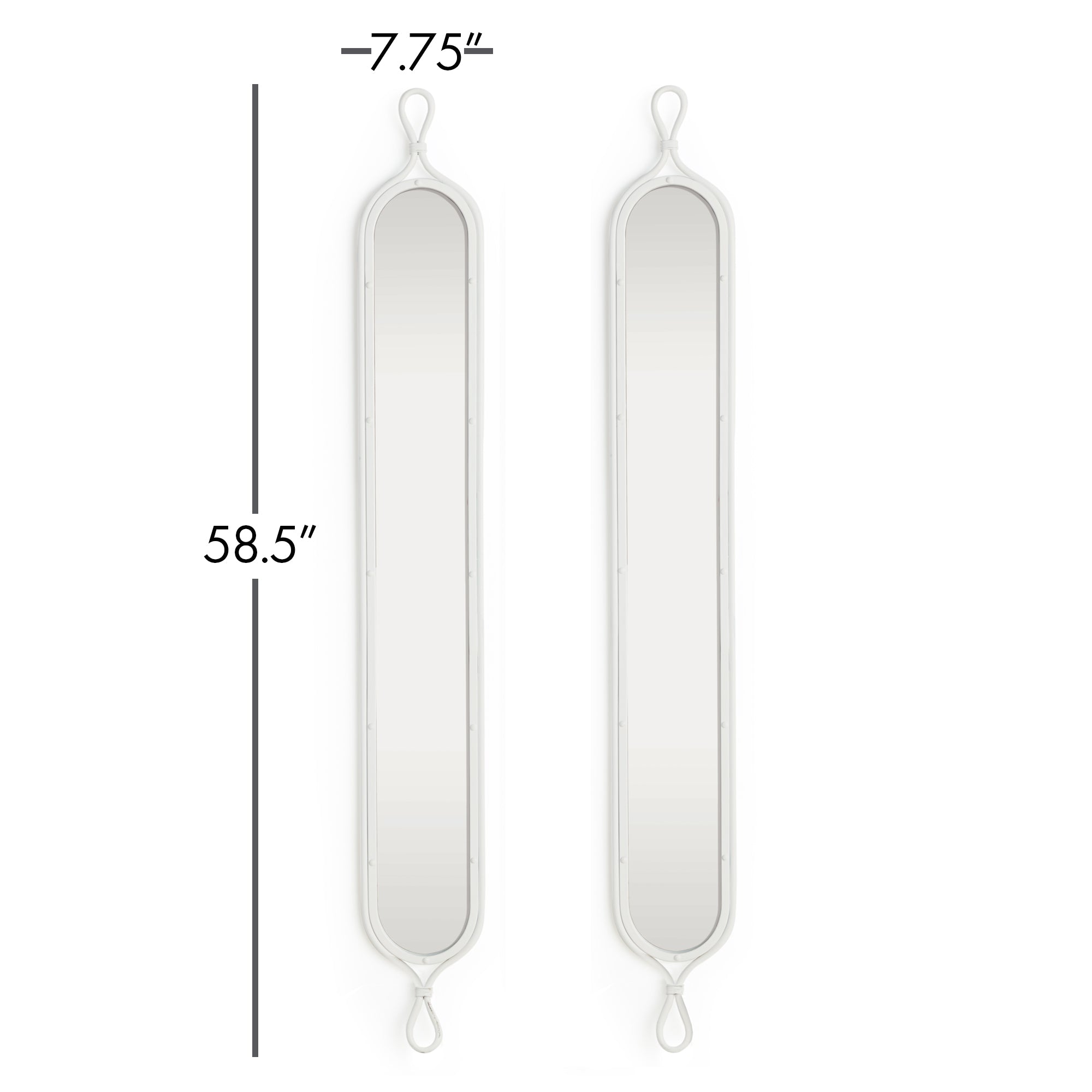 Tall Narrow Mirrors, Set Of 2 - View 5