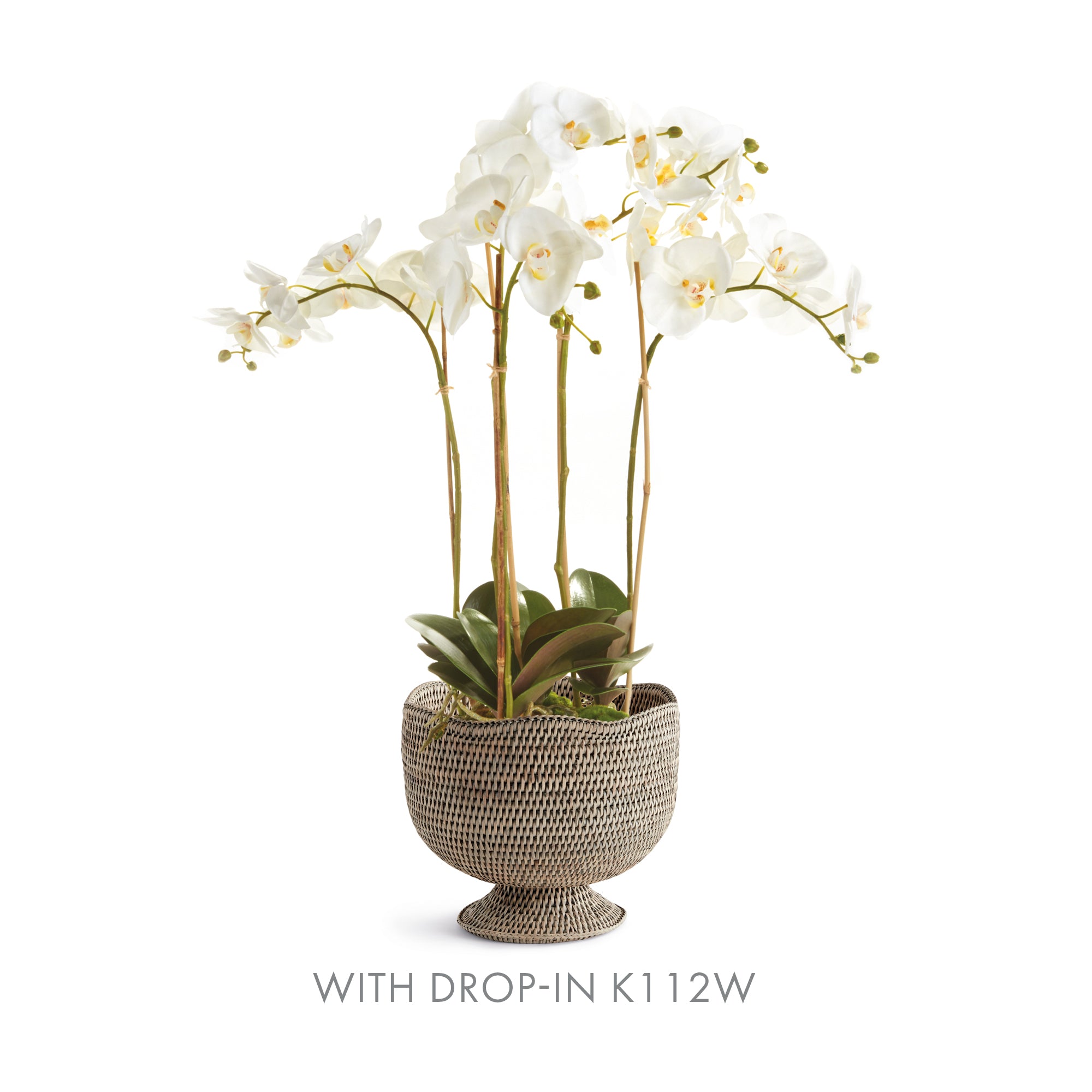 BURMA RATTAN FOOTED CACHEPOT - view 6