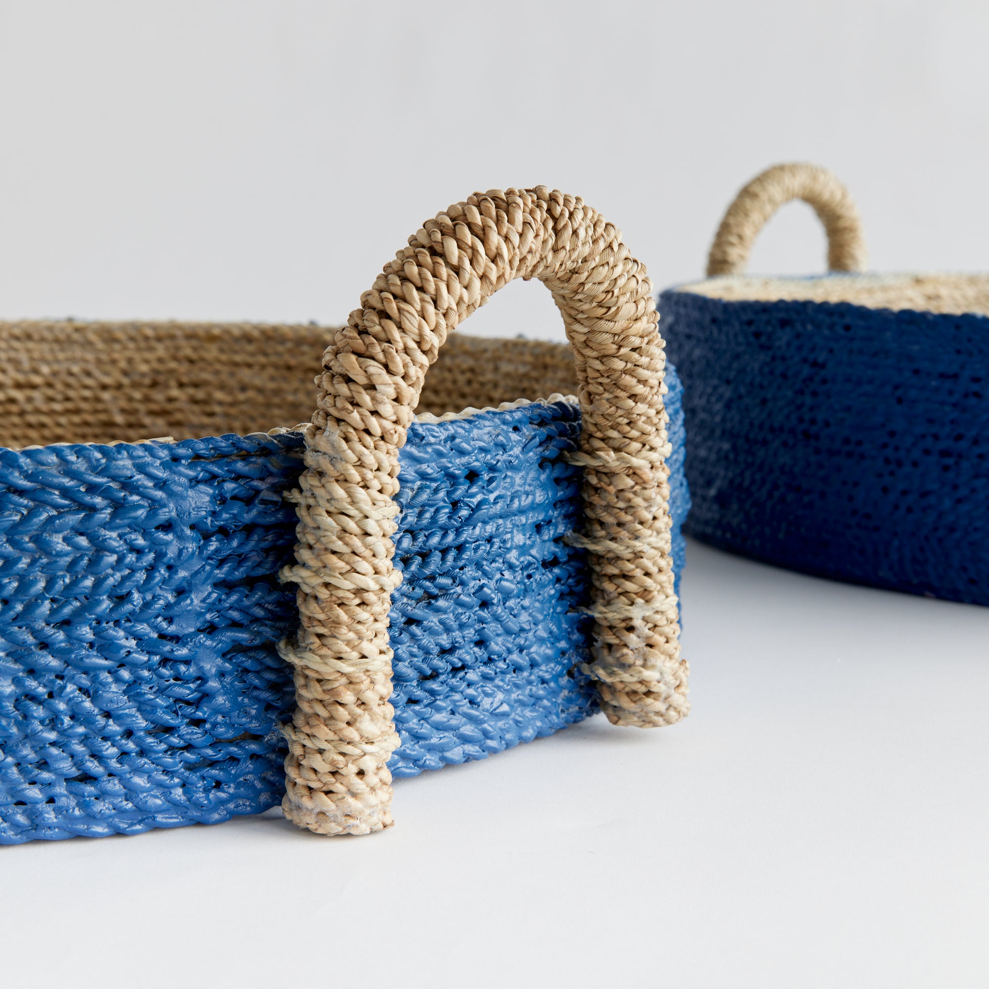 TIANA SEAGRASS ROUND BASKETS, SET OF 2 - view 3
