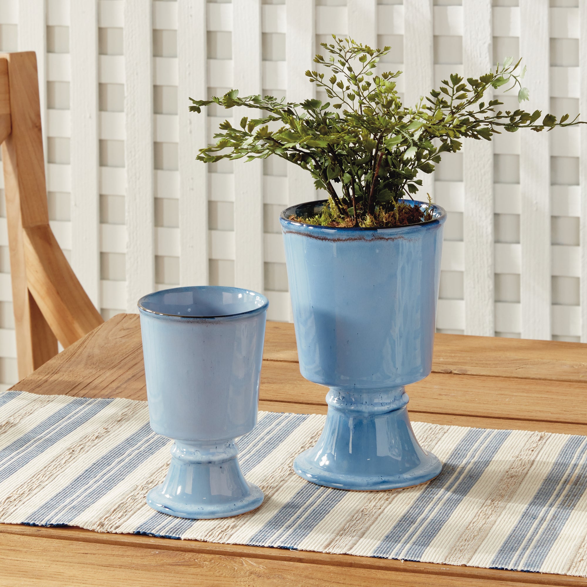 Kelcy Footed Cachepots, Set Of 2 - View 4