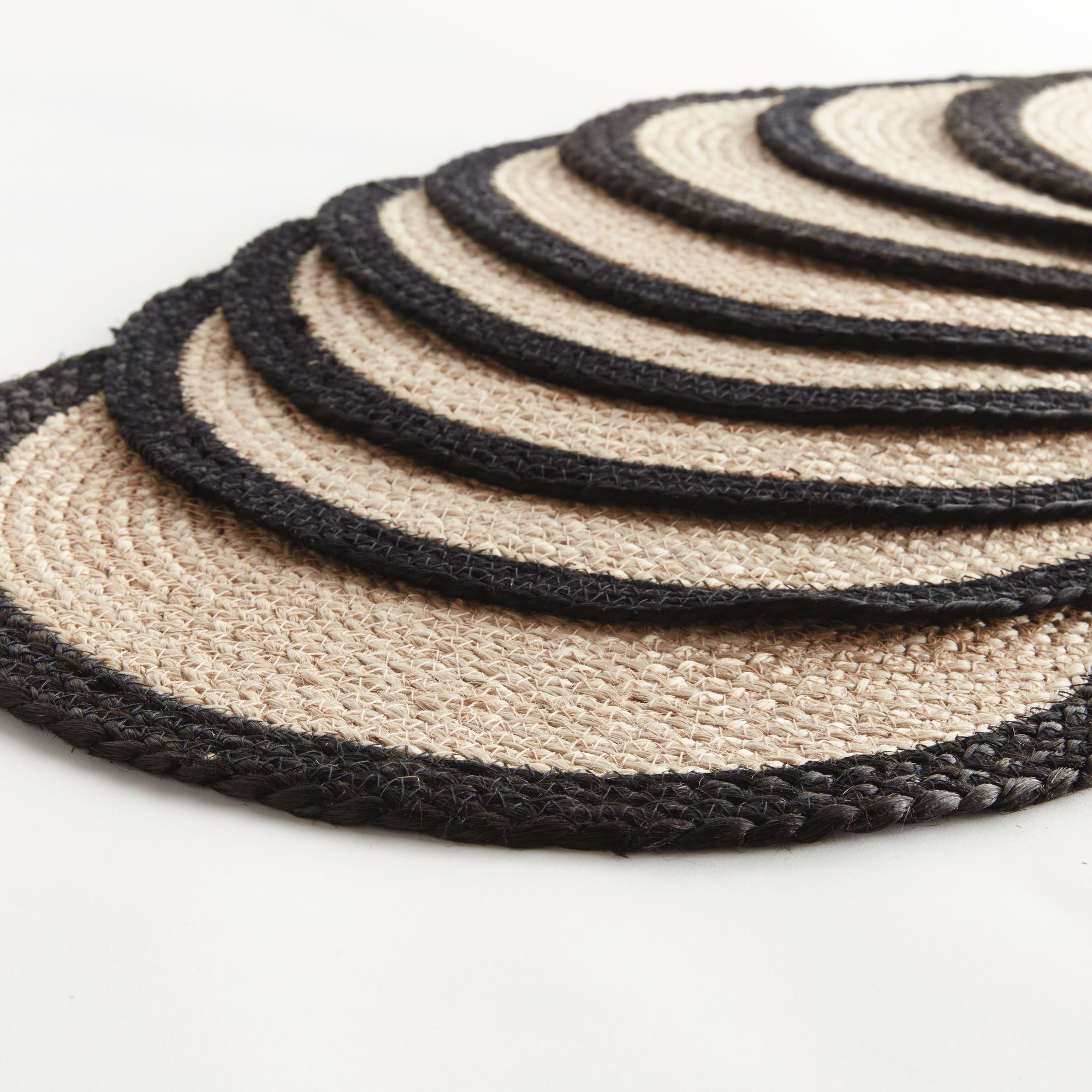 Jute Coil Round Placemats, Set Of 8 - View 2