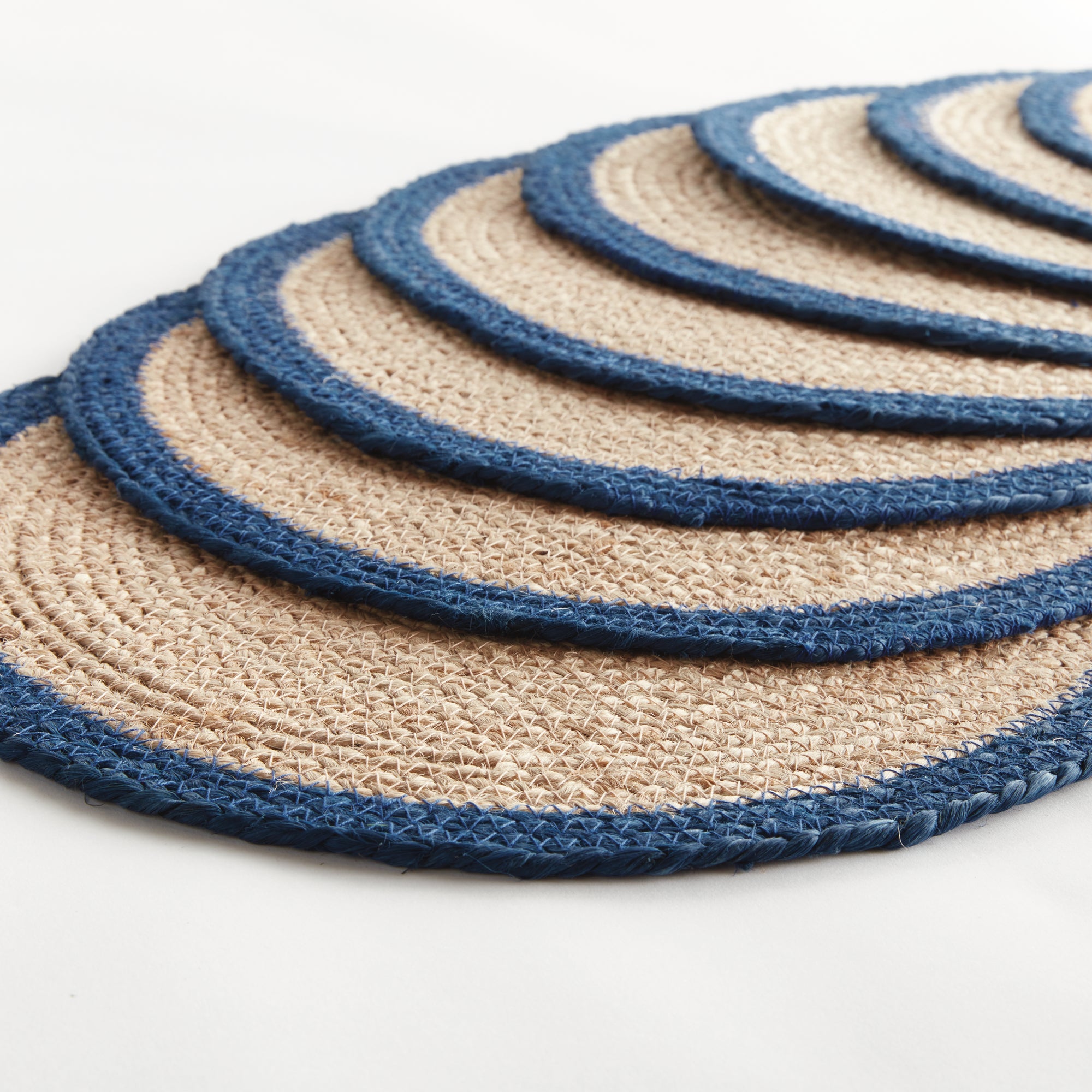 Jute Coil Round Placemats, Set Of 8 - View 2
