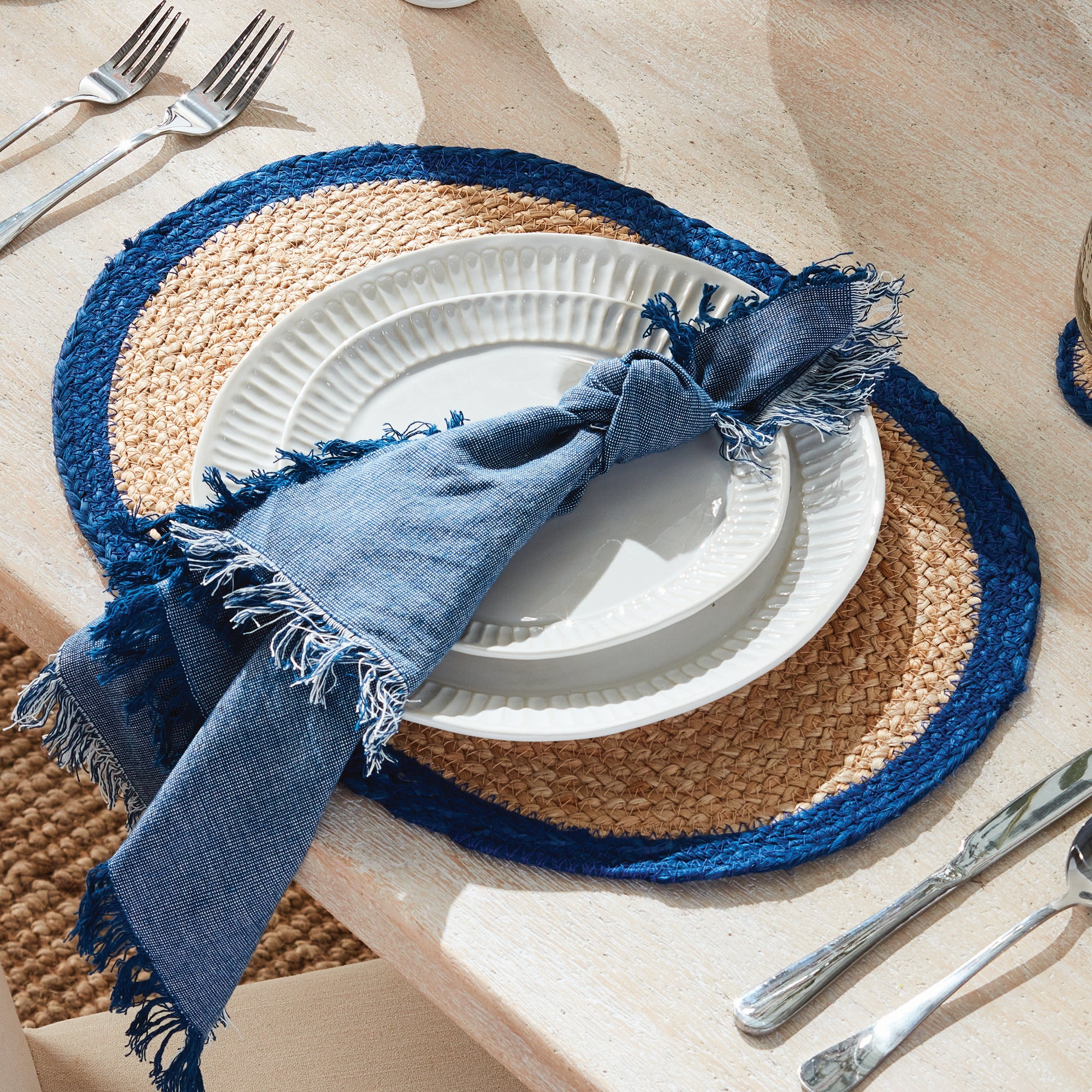 JUTE COIL OVAL PLACEMATS, SET OF 8 - view 4