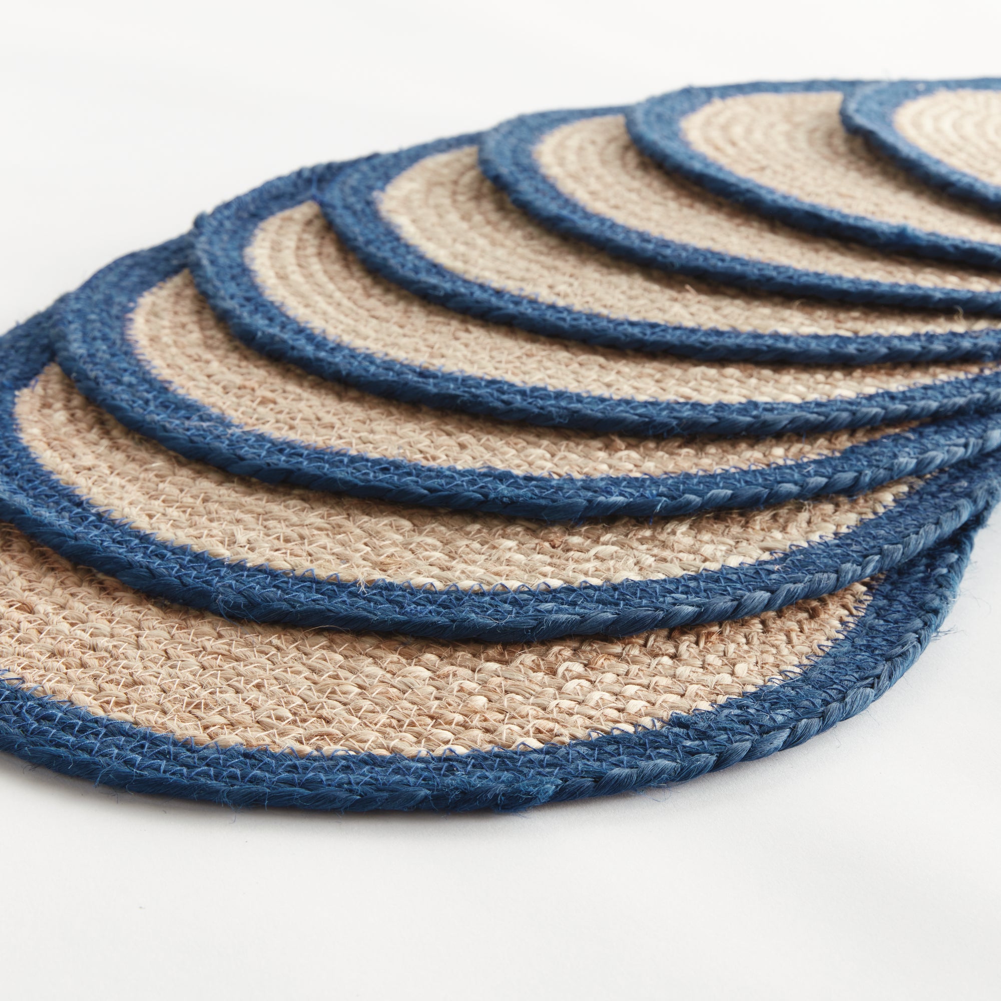 JUTE COIL OVAL PLACEMATS, SET OF 8 - view 2