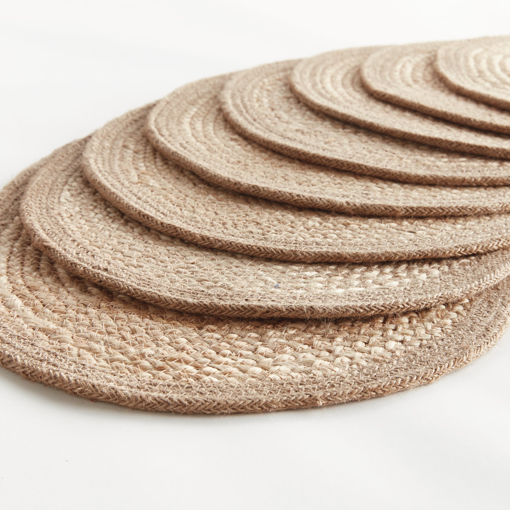 JUTE COIL OVAL PLACEMATS, SET OF 8 - view 2
